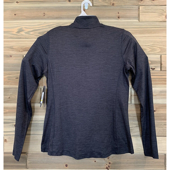 REEBOK ALL AROUND HALF ZIP Black Slim Fit Pullover Athletic Jacket Women's Sz L - Picture 6 of 11